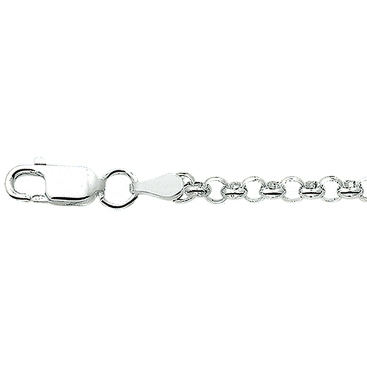 Zilveren armband jasseron 18 cm 3.4mm