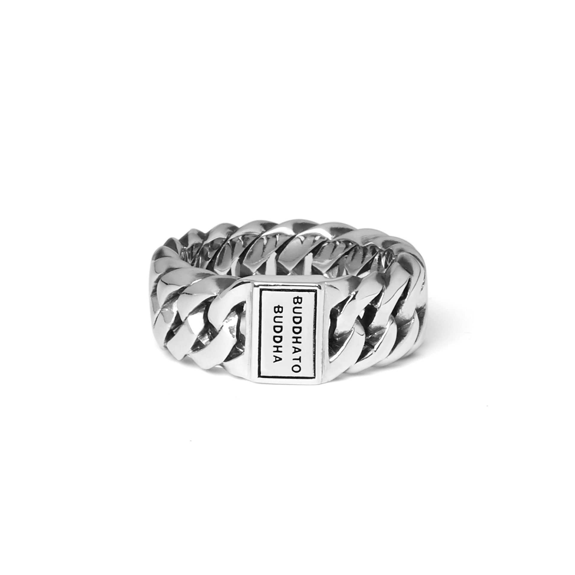 Buddha to Buddha Chain Small Ring Zilver maat 18