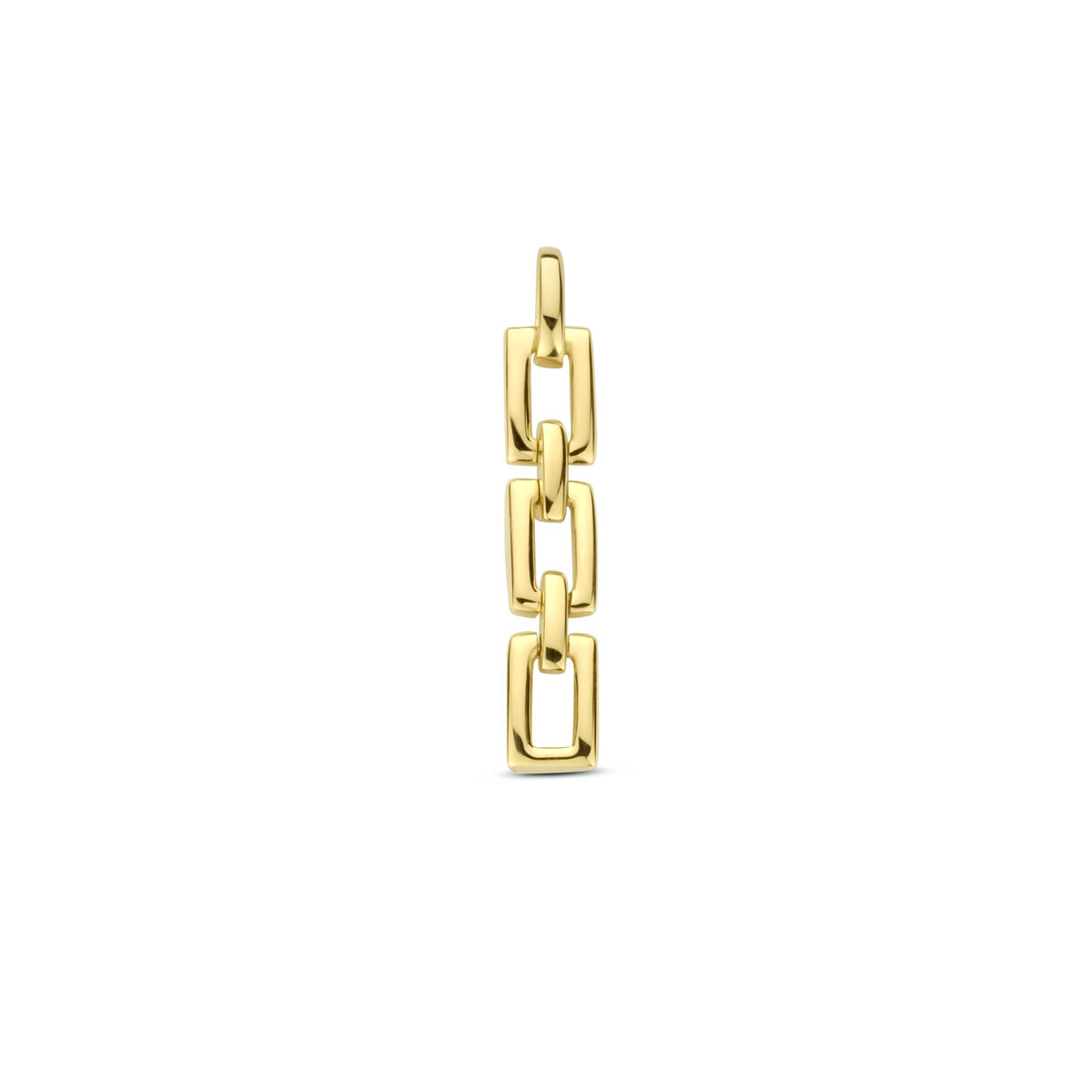 Geelgouden hanger schakel 23mm
