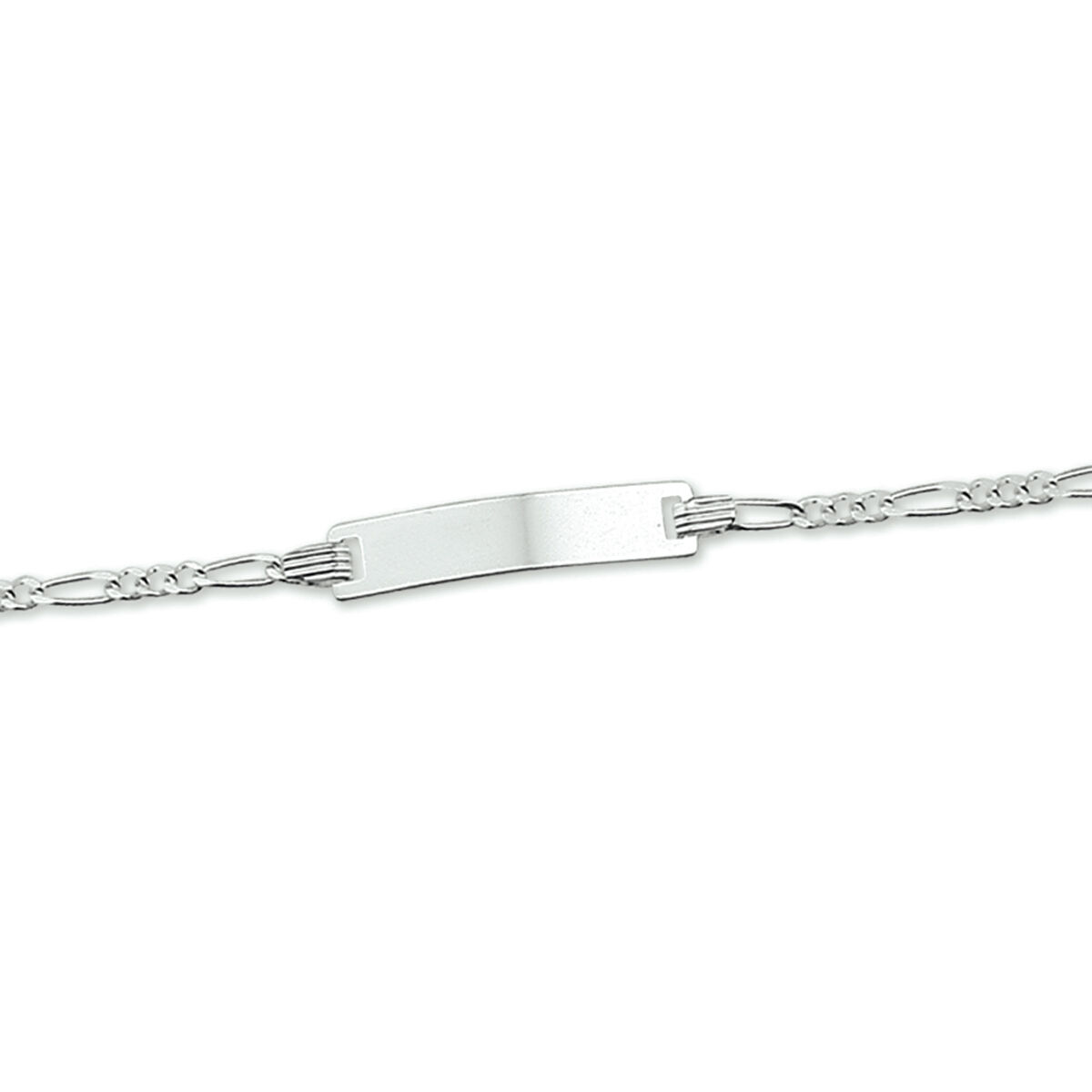 Zilveren plaatarmband Figaro 9-11cm