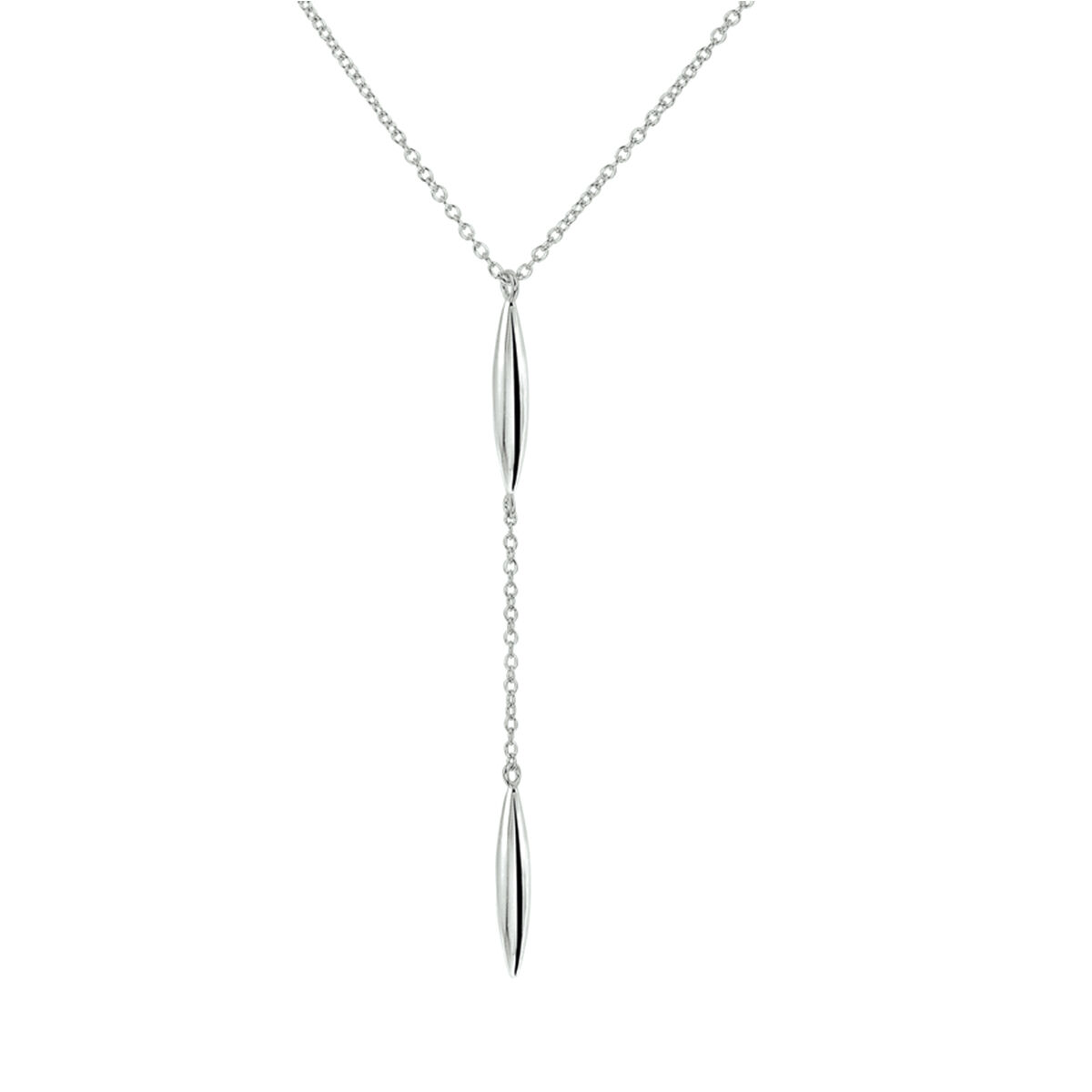 Zilveren collier anker met hanger 1.3mm 41-45cm