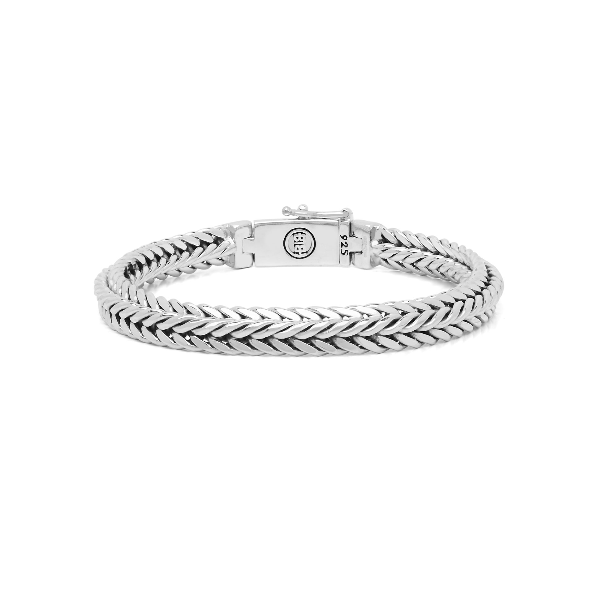 J065 C+ Buddha to Buddha armband Nurul XS zilver - Afbeelding 2