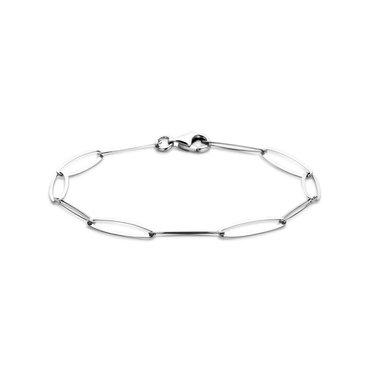 Zilveren anker armband gerhodineerd 19cm