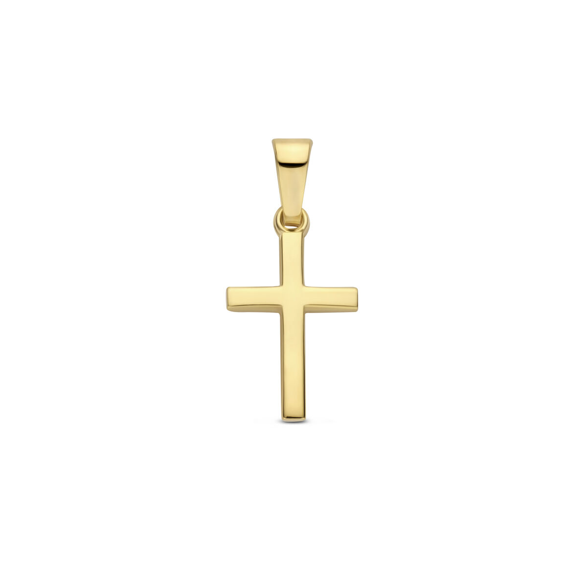 gouden hanger kruis 13mm