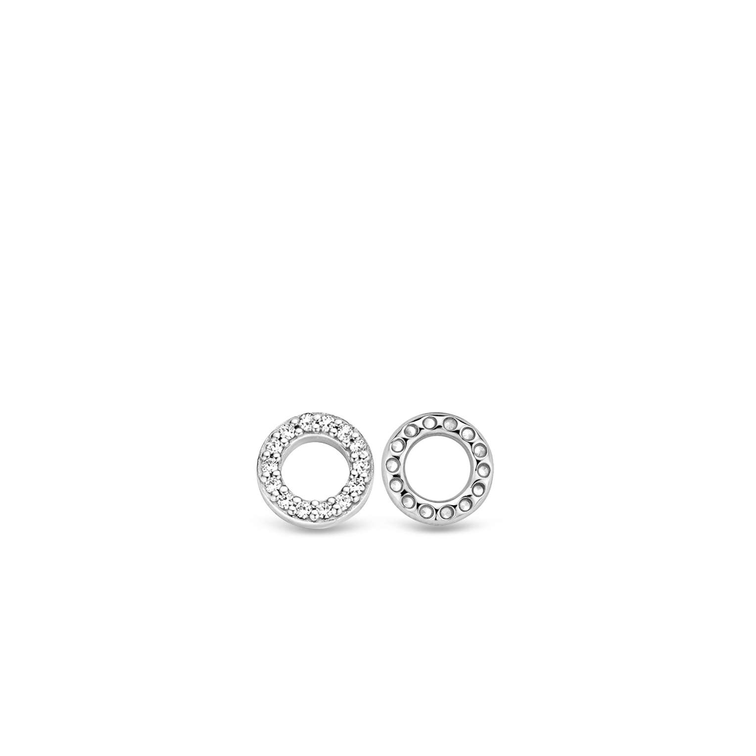 Tisento zilver oorbedels zirkonia - Afbeelding 3