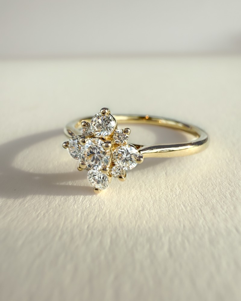 RG118211 Excellent Geelgouden ring diamant 0.52 H/SI Maat 56 - Afbeelding 2