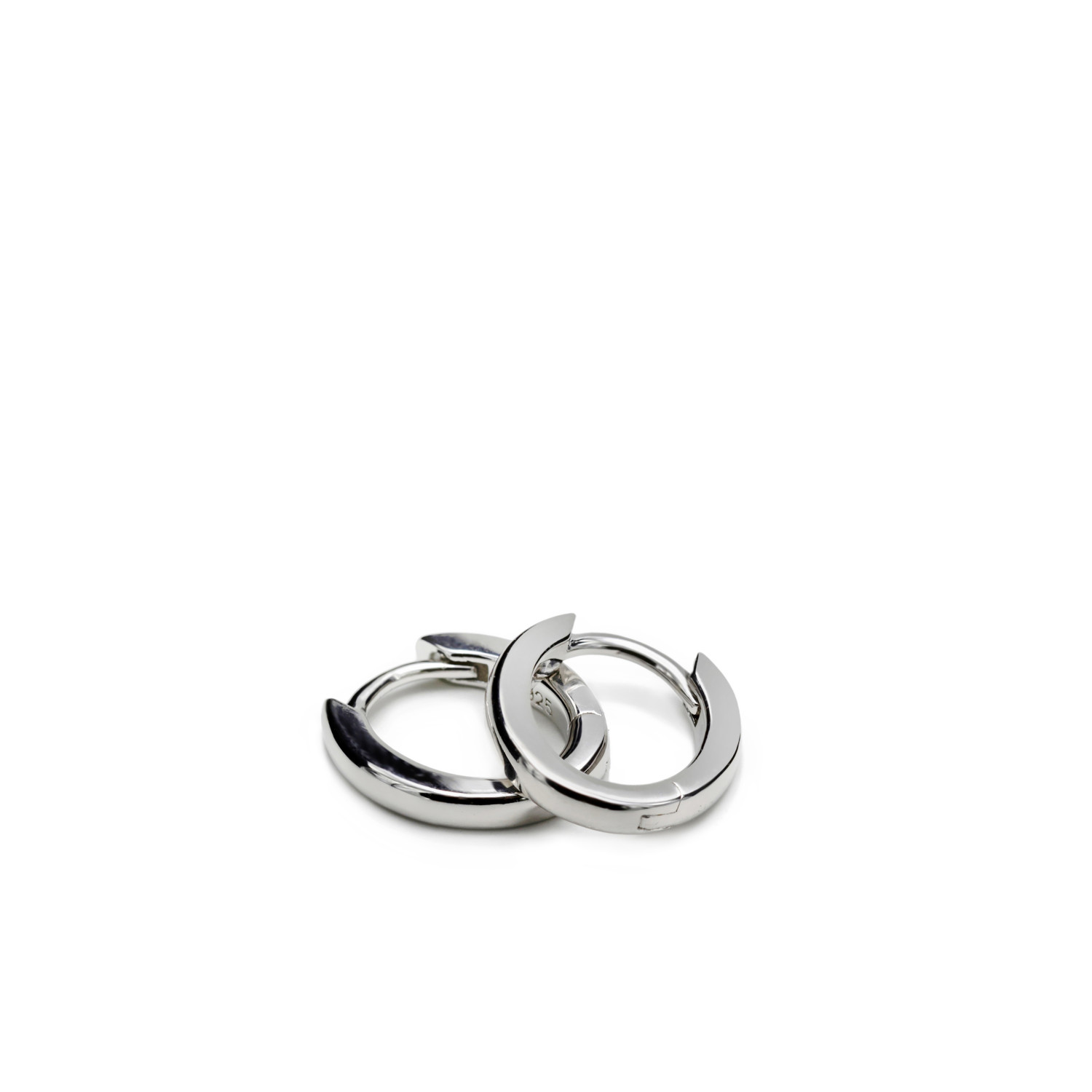 19352-W-A Line Argent zilver oorringen
