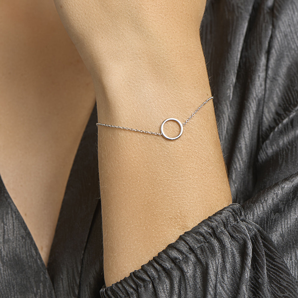 13.24185 KA armband rondjes 16+3cm zilver - Afbeelding 2