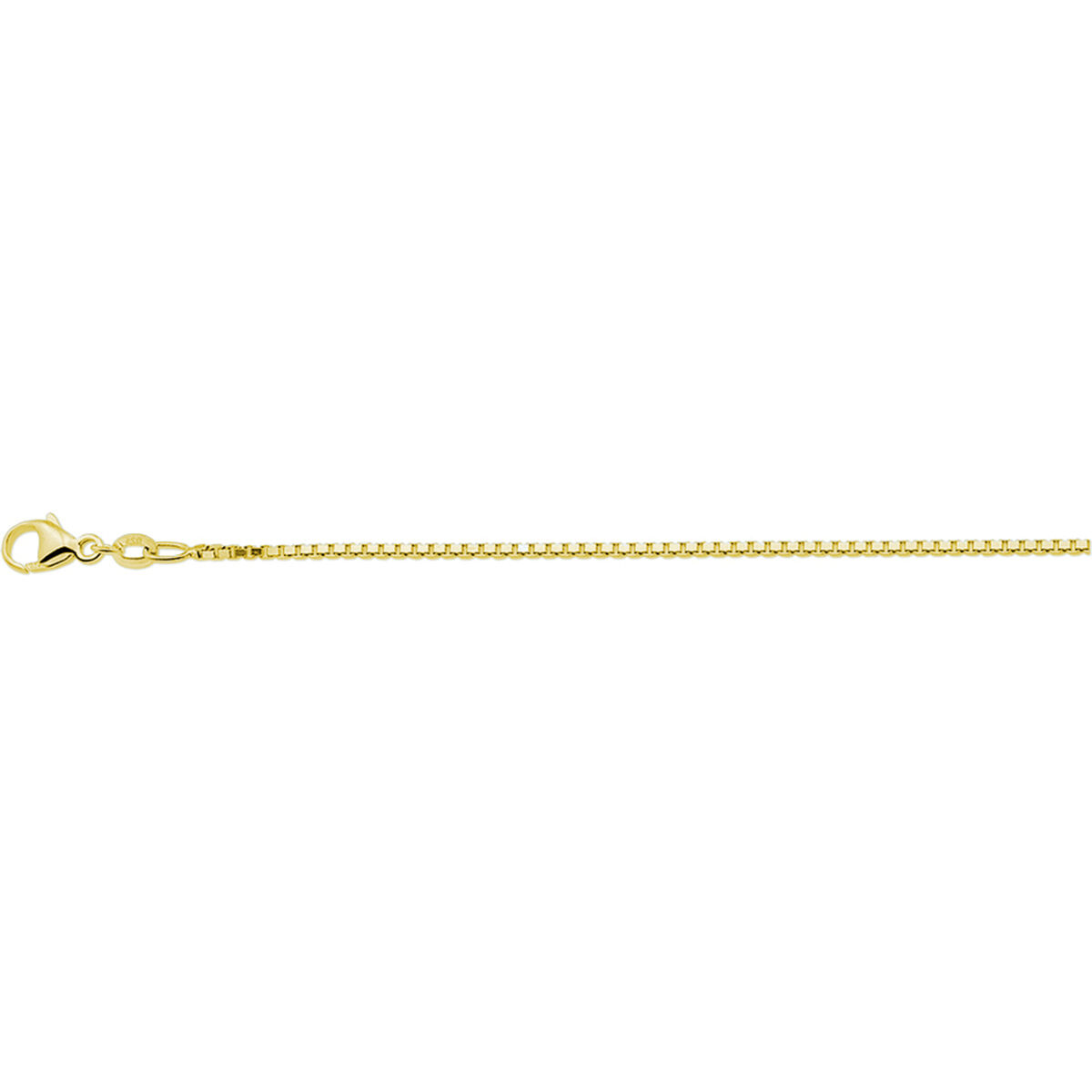 21.03360 KA goud op zilver venetiaans collier 45cm 1,3mm