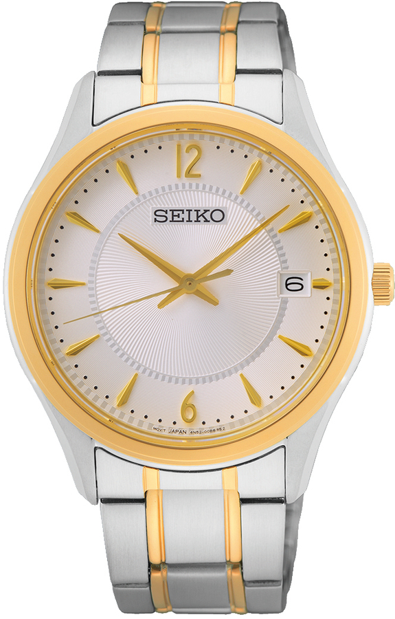 Seiko herenhorloge bicolor staal