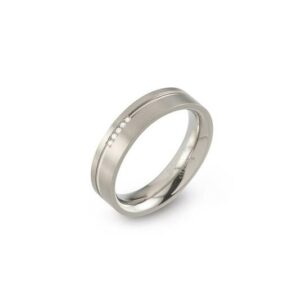 Boccia ring dia. 0.025ct maat 54