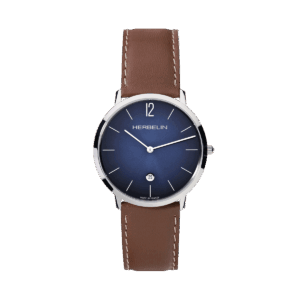 Herbelin herenhorloge staal leren band