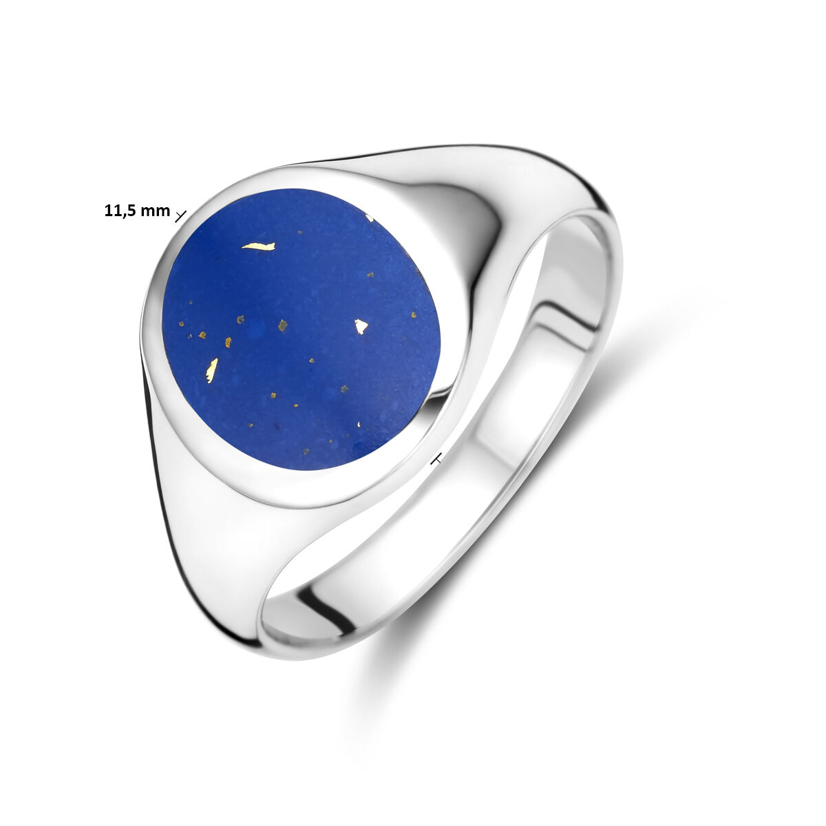 13.38882 KA zilver ring Lapis maat 17 - Afbeelding 4