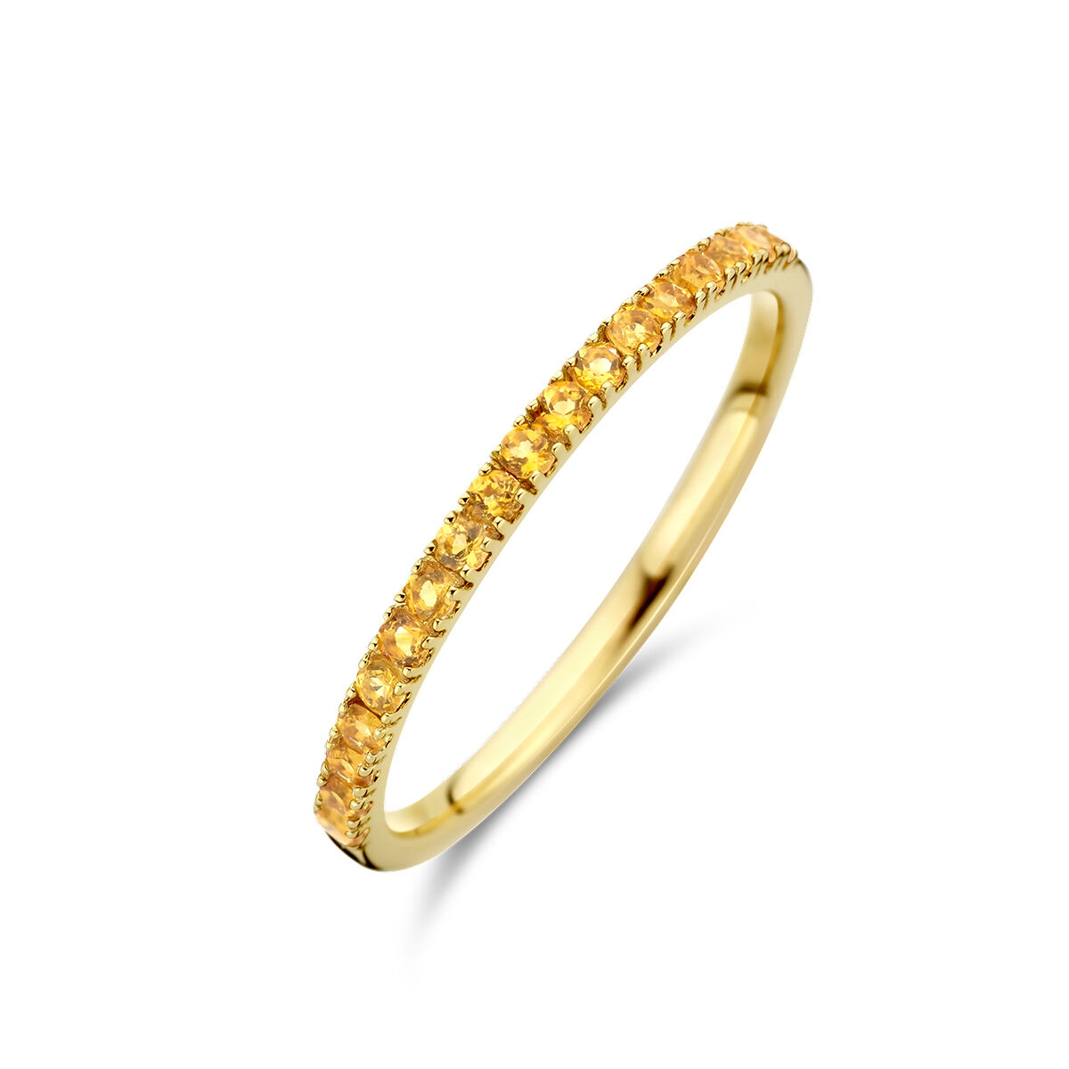 Geelgouden ring alliance citrien november maat 18