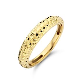 gouden ring gediamanteerd mt 17,25