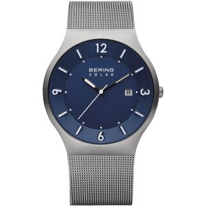 Bering heren horloge solar grijs
