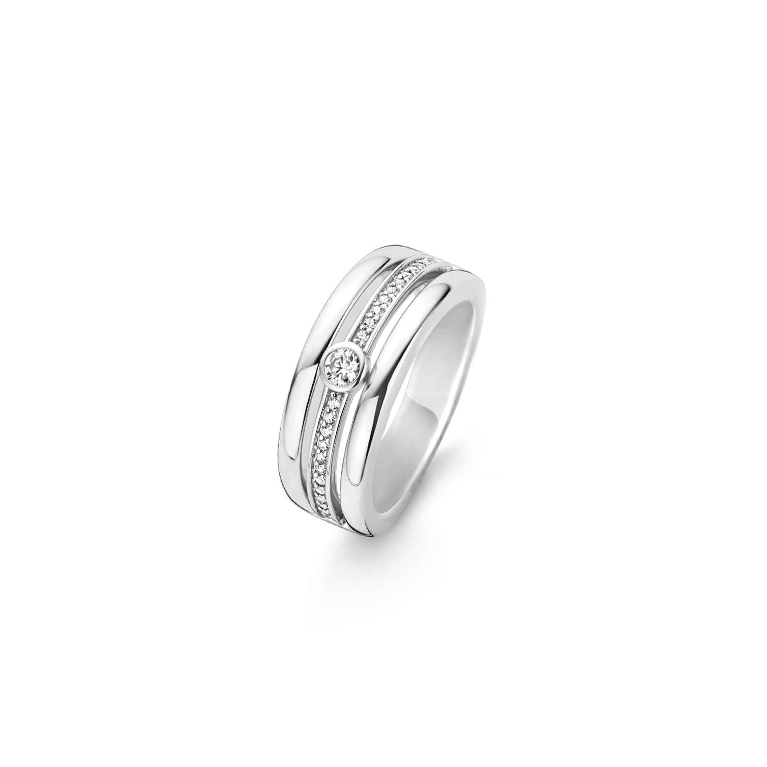 Tisento ring zirkonia maat 56