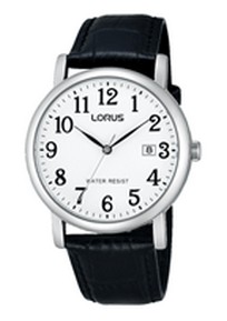 Lorus herenhorloge staal leren band