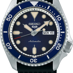 Seiko 5 serie staal automaat rubber band