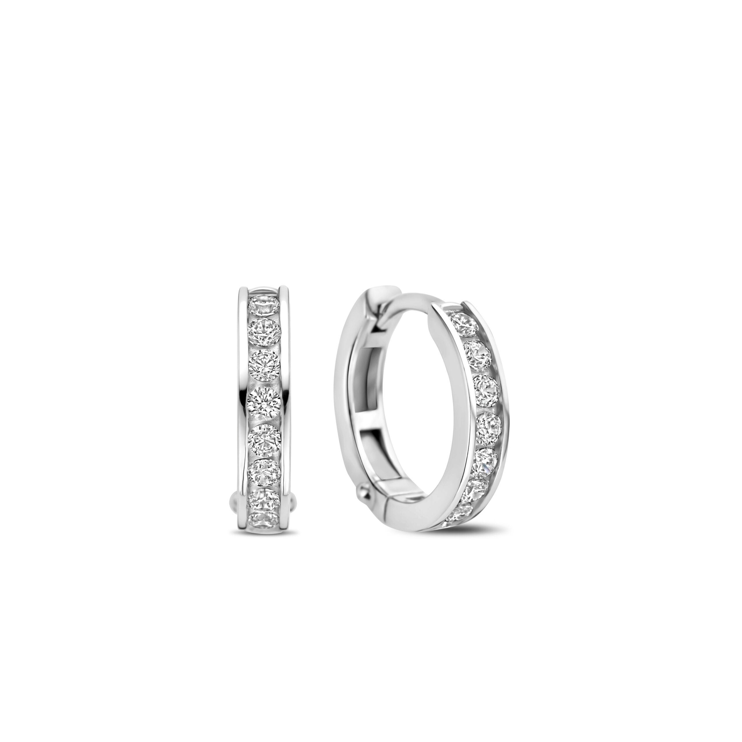 Tisento oorringen zilver zirkonia