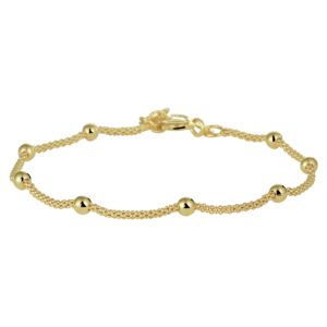 21.03153 KA armband goud op zilver 17+2 cm