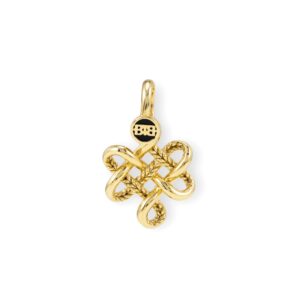 Buddha to Buddha hanger endless knot XS Goud op zilver