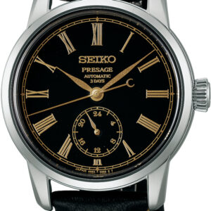 Seiko Presage herenhorloge automaat leder band
