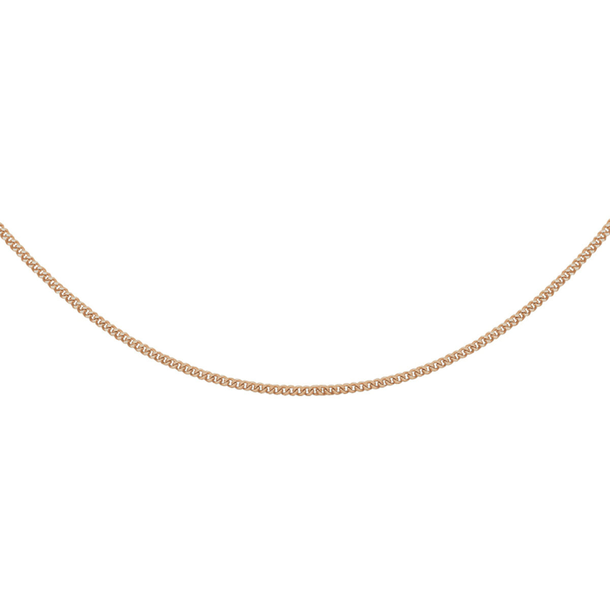 Roodgoud collier gourmette 45cm 1,2mm