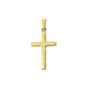 Geelgouden kruis hanger