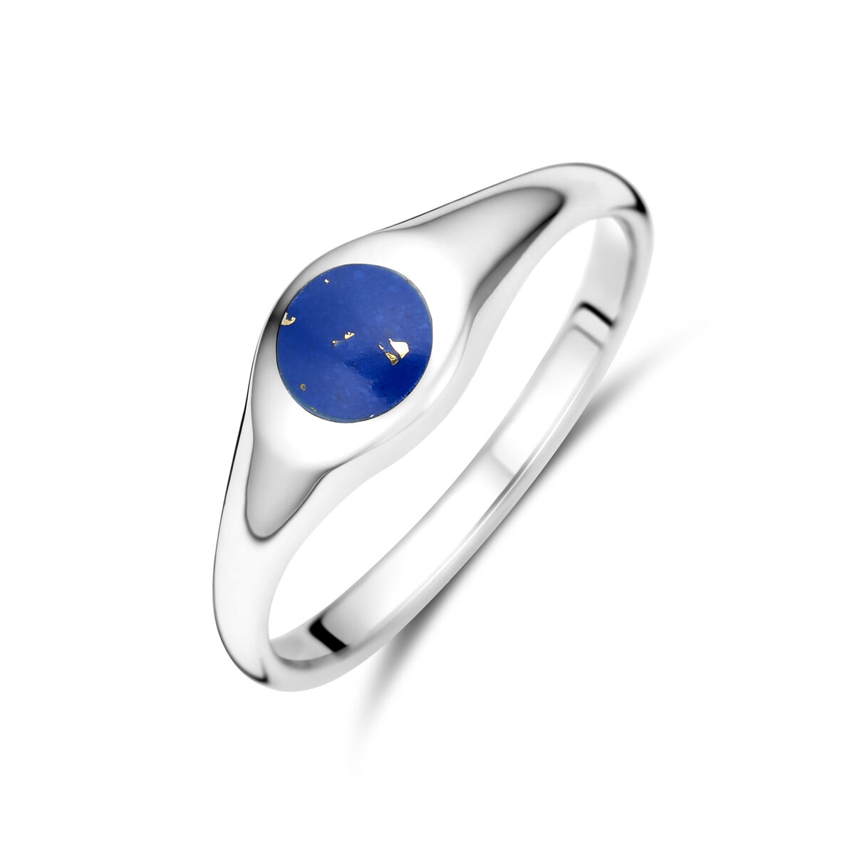 13.38844 KA zilver zegelring Lapis maat 16
