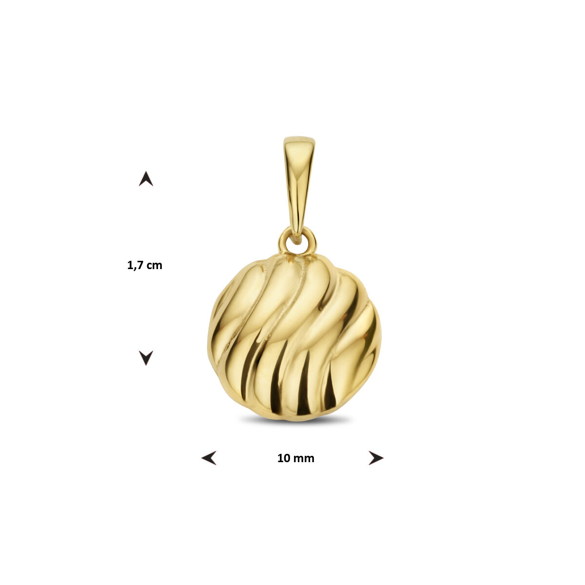 40.26540 KA hanger rondje 14 kt - Afbeelding 3