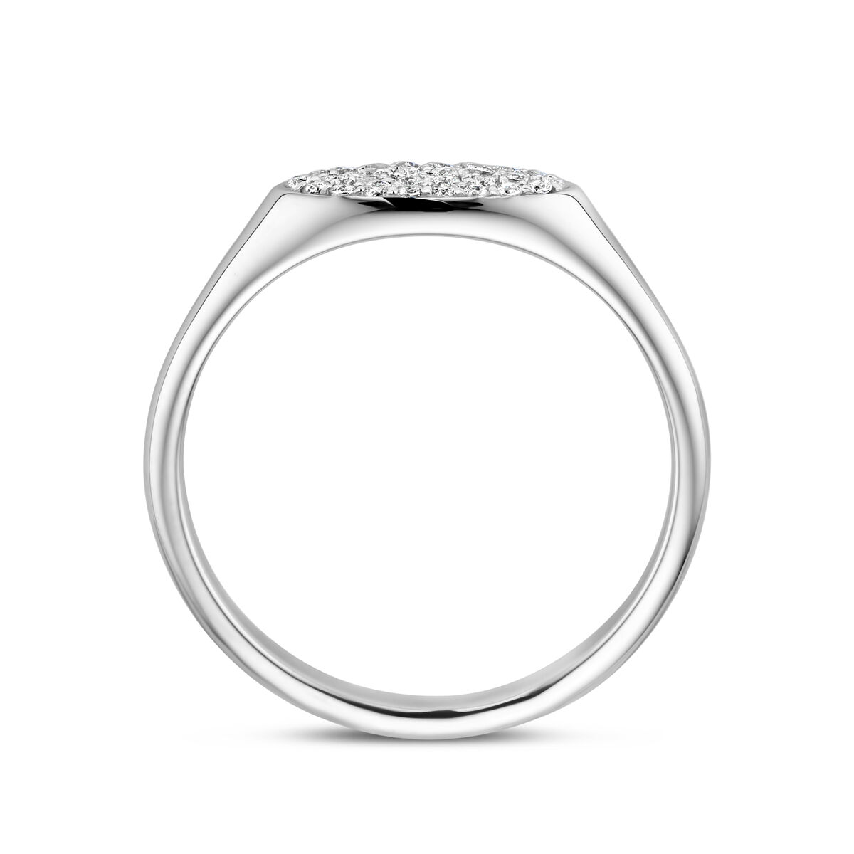 zilver ring met zirkonia maat 17,25 - Afbeelding 3