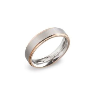 Boccia ring bicolor rose maat 55