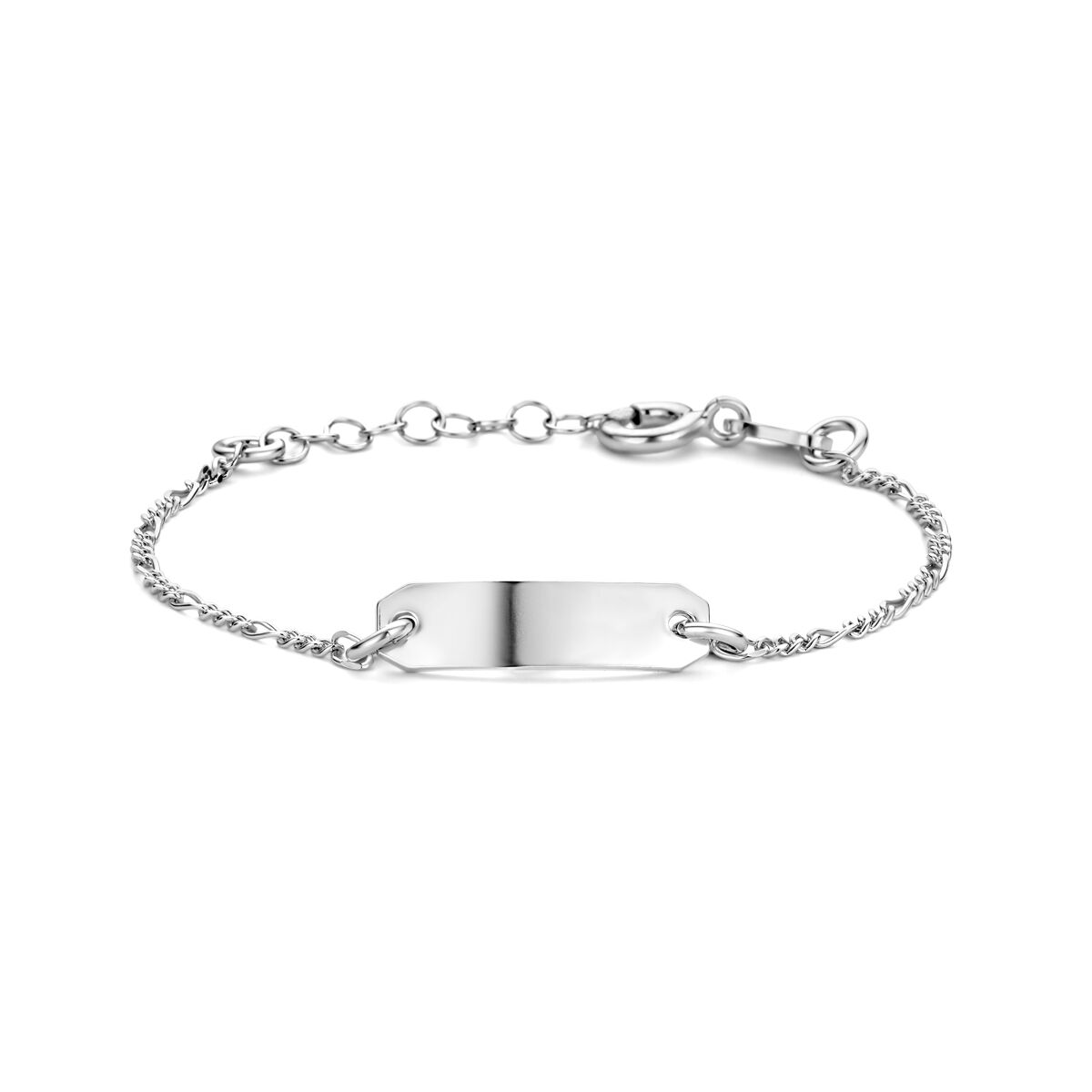 zilver graveer armband kind 11-13 cm