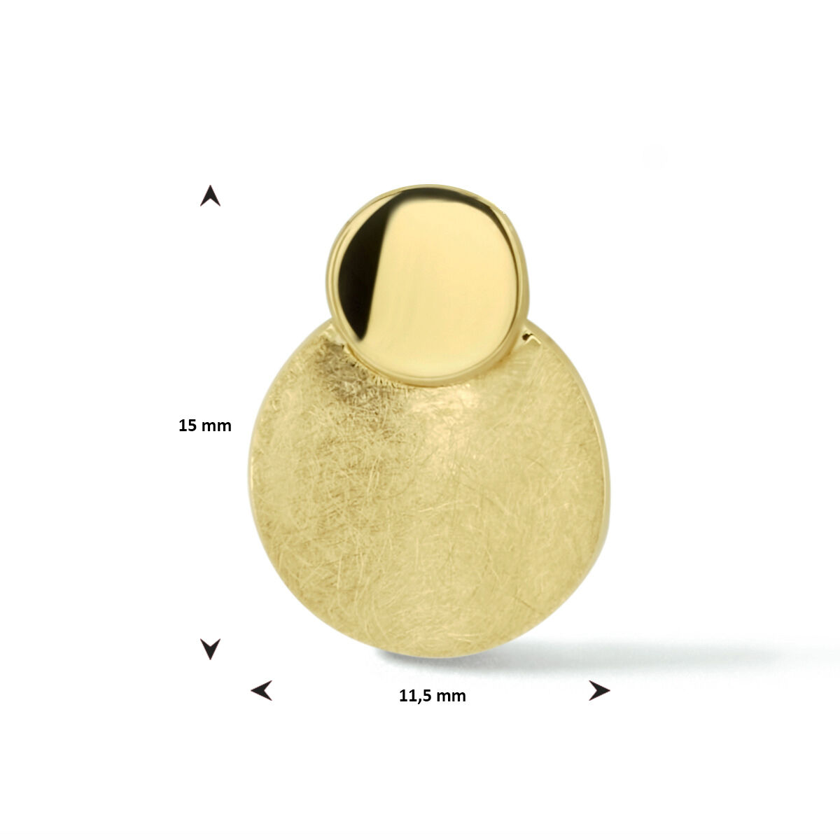 Gouden fantasie hanger mat/glans - Afbeelding 2