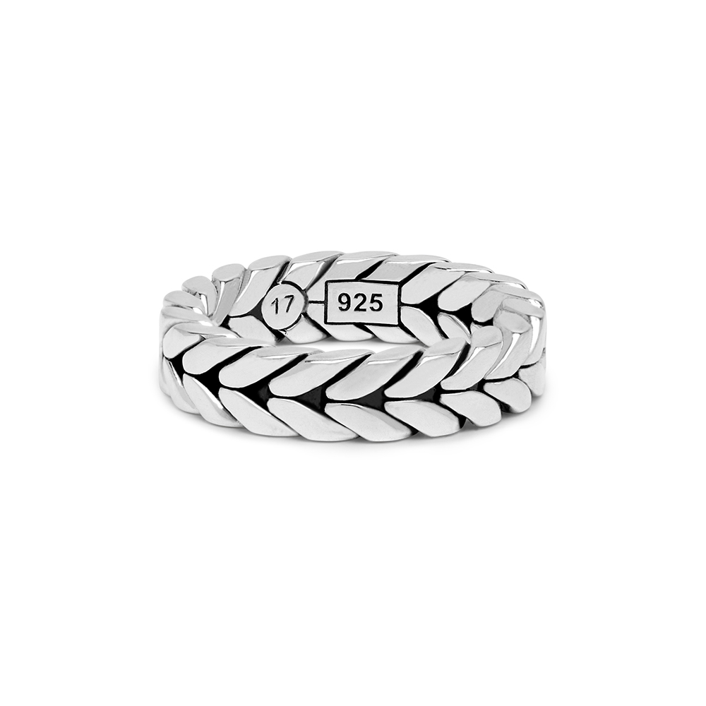 Buddha to Buddha Ben XS black rhodium ring zilver maat 17.5 - Afbeelding 2