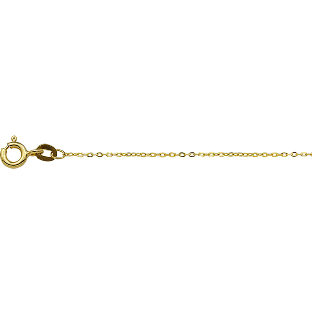 Geelgouden collier anker 38 cm 1,0mm