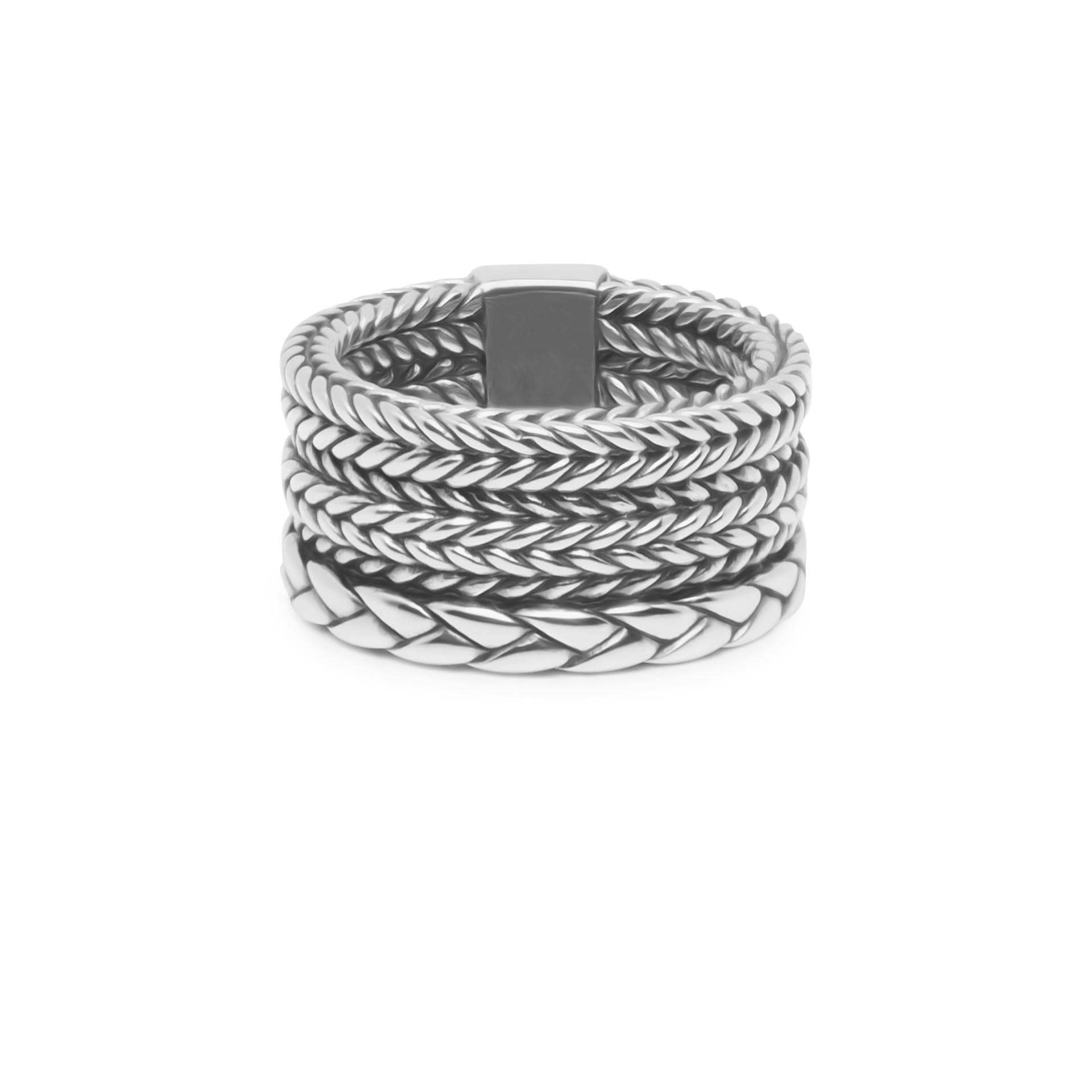 Buddha to Buddha triple mini ring zilver maat 18 - Afbeelding 3