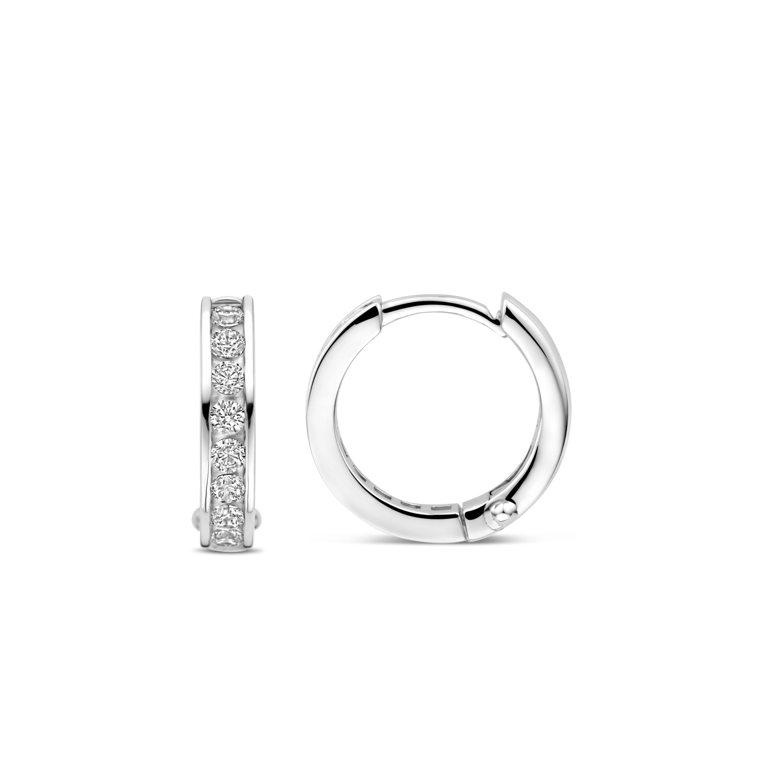 Tisento oorringen zilver zirkonia - Afbeelding 3