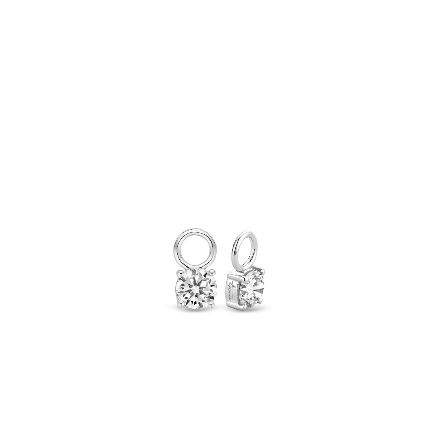 9142ZI Tisento oorbedels zilver zirkonia - Afbeelding 2