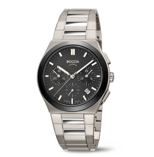 Boccia heren horloge titanium chrono