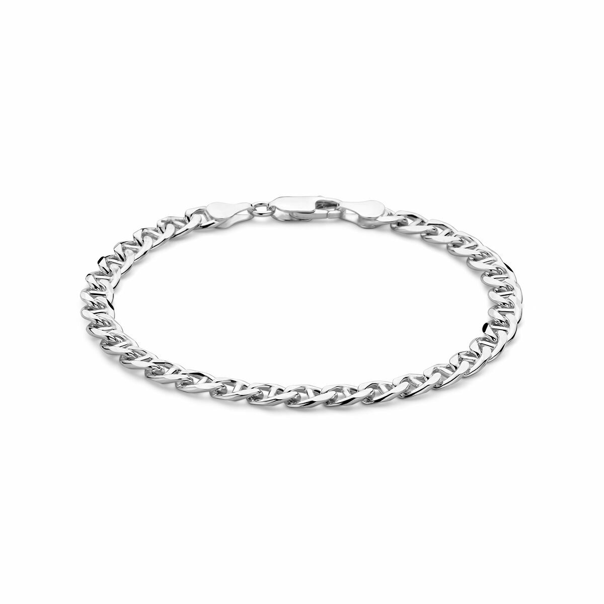 Ziveren herenarmband fantasie 21cm 5.8mm
