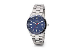 Boccia titanium herenhorloge 10bar blauwe rand en wijzerplaat