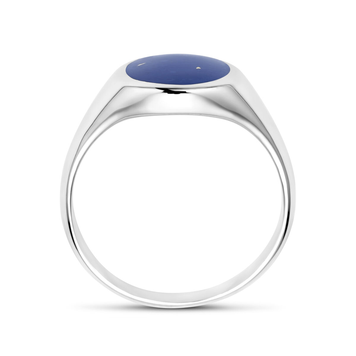 13.38882 KA zilver ring Lapis maat 17 - Afbeelding 3