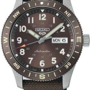 Seiko 5 serie Herenhorloge automaat bruin