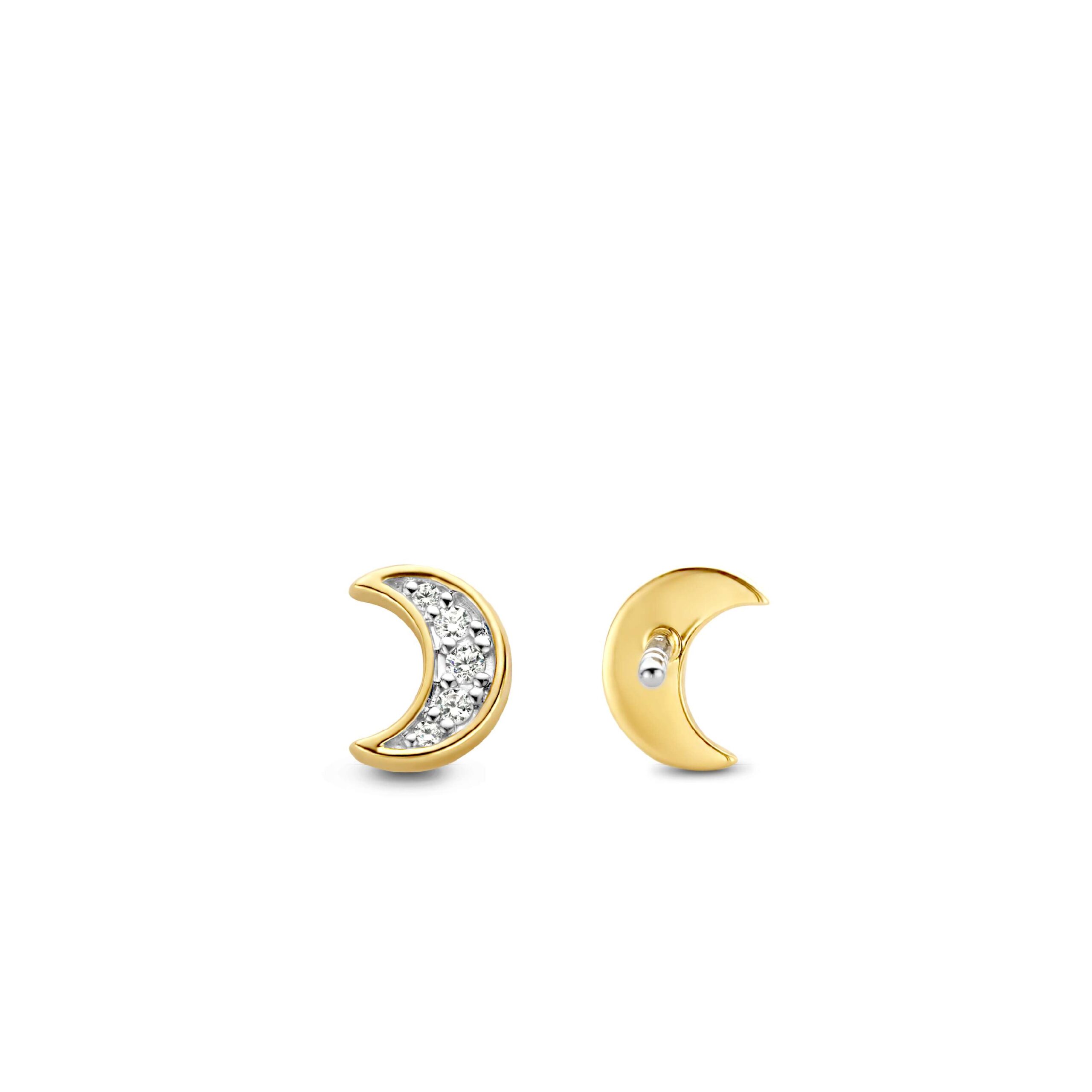 Tisento zilver verguld oorknoppen zirkonia - Afbeelding 3