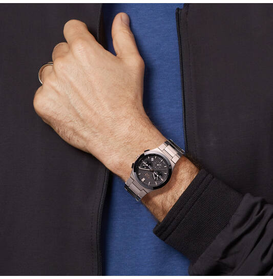 Boccia heren horloge titanium chrono - Afbeelding 2