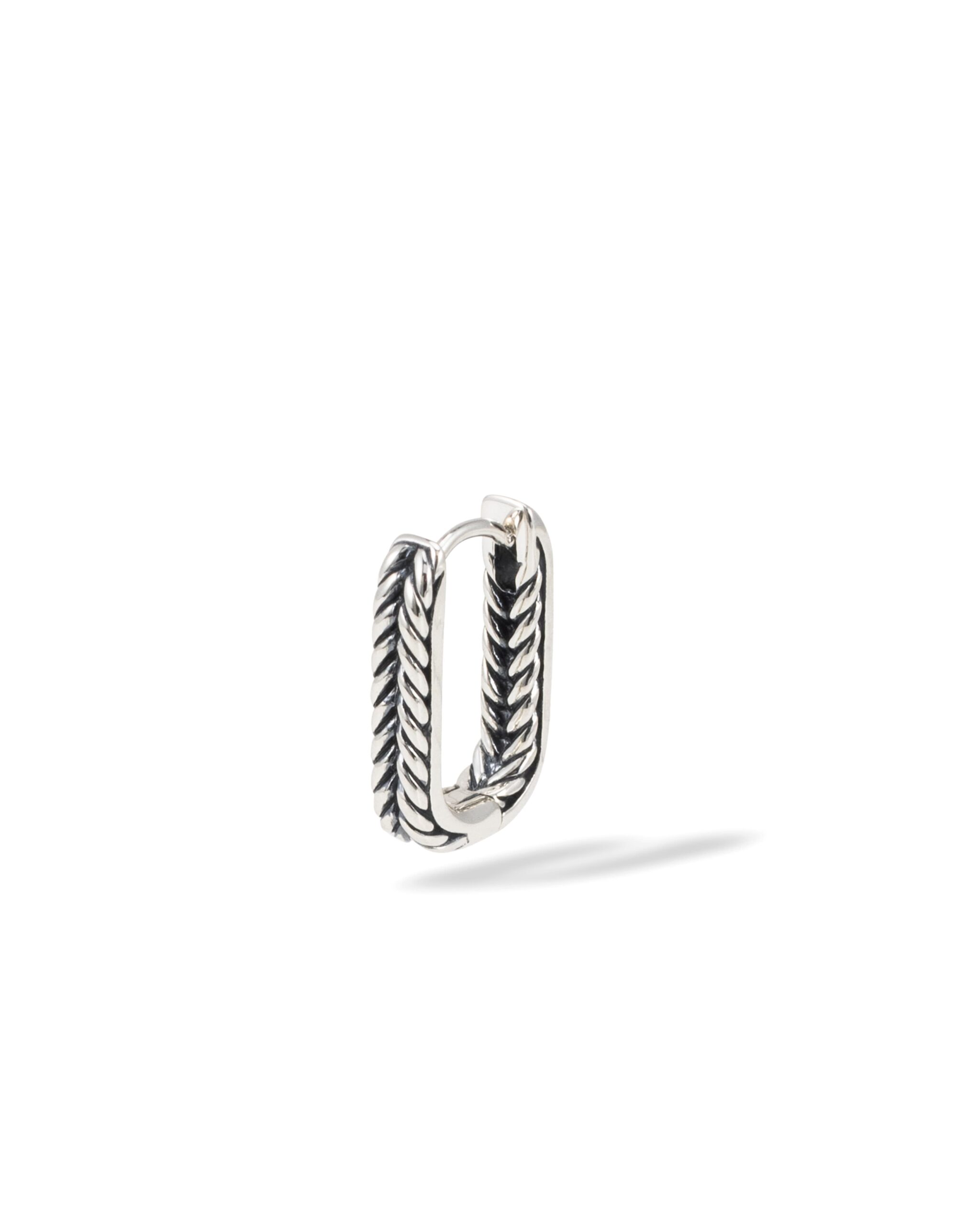 Buddha to Buddha Barbara Reversible hoop single piece zilver