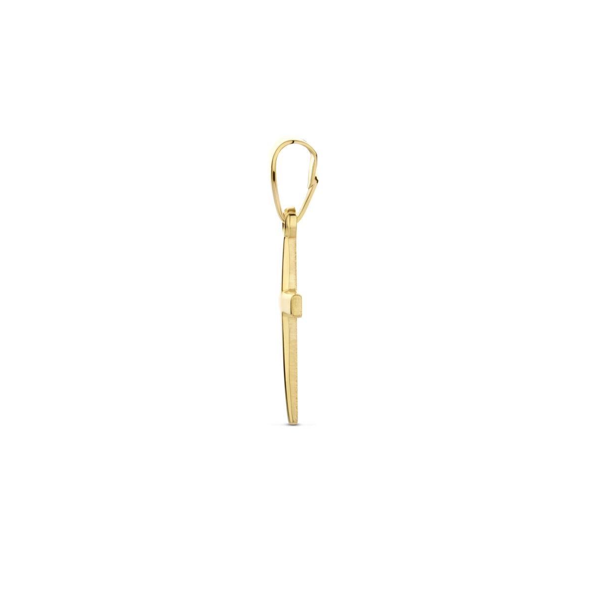 gouden hanger kruis 13mm - Afbeelding 3