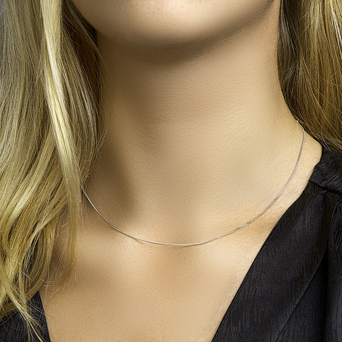 collier witgoud gourmet 42cm 1,2mm - Afbeelding 2